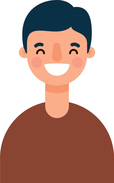 卡通人物阿凡达微笑设计图片下载