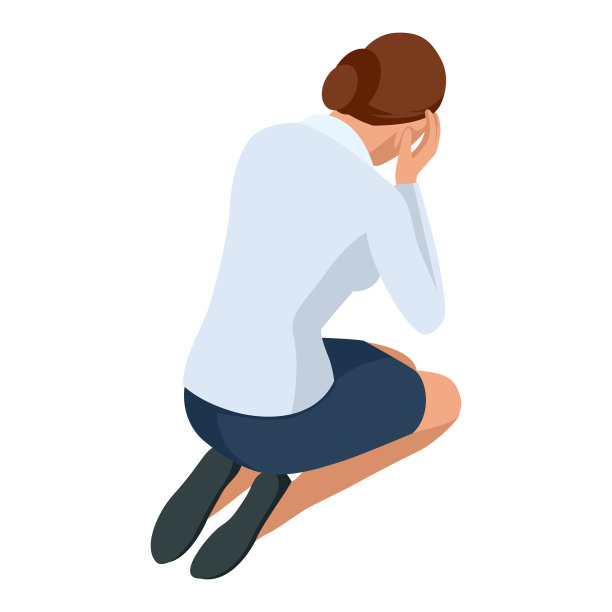 等距商务女性时尚孤立在白色图片下载