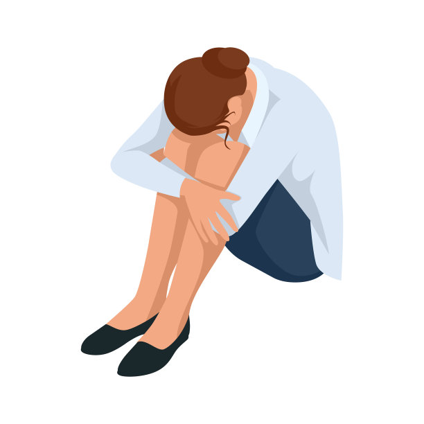 等距商务女性时尚孤立在白色图片下载