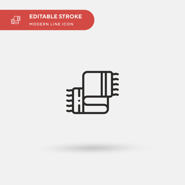 围巾简单图标符号图片下载