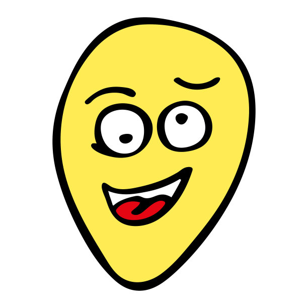 情绪微笑图像上的白色背景vec图片下载