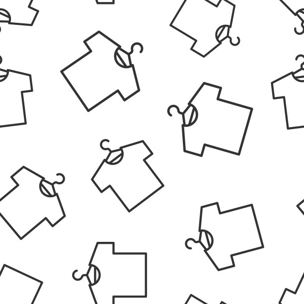 t恤图标在平风格休闲服上的白色图片下载