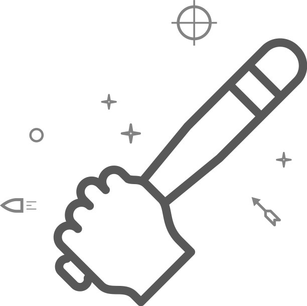 棒球棒简笔线条图标符号图片下载