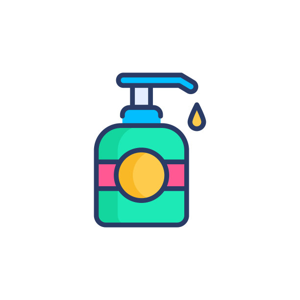 液体肥皂图标在向量。标识图片下载