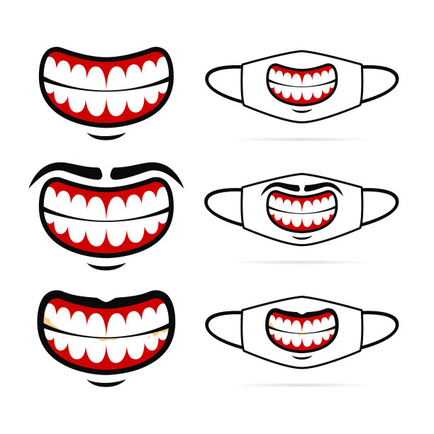 大恶搞笑笑带牙面具图形图片下载