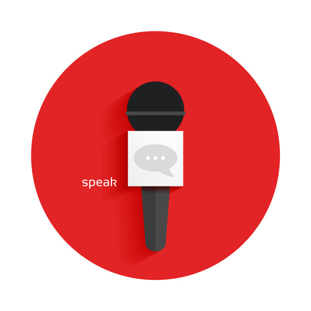 说话概念背景设计麦克风图标图片下载