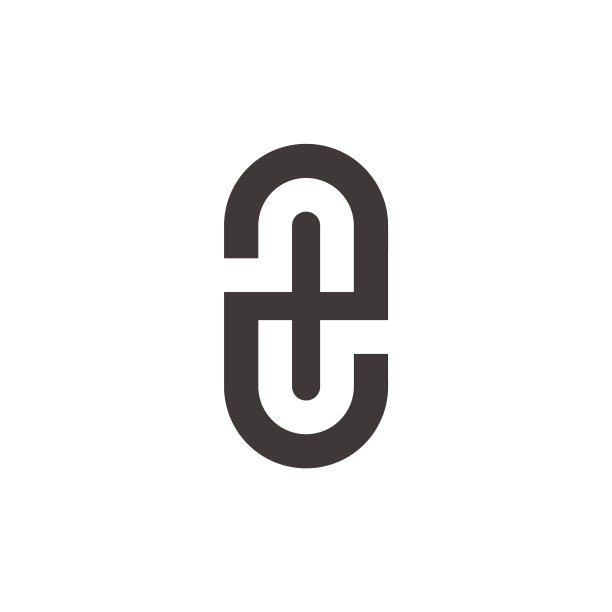 抽象数字二几何形状标志图片下载