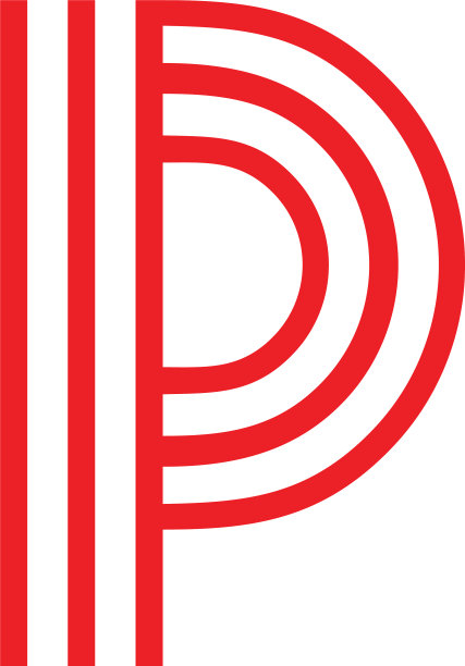 字母p条纹简单的标志图片下载