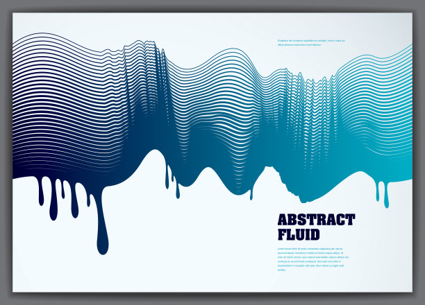 抽象流体矢量背景与彩色液滴波。3d彩色梯度运动艺术。线条纹理，动态面，曲线线条，流动形状。图片下载