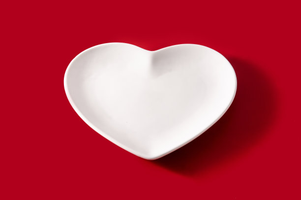 白色心型板图片下载