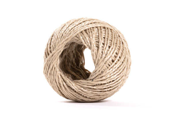 在白色背景上孤立的线球图片下载