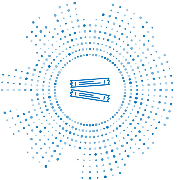蓝线糖贴包图标隔离上图片下载