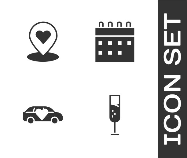 用心设置玻璃香槟的位置图片下载