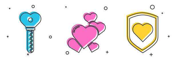 把钥匙设成心形和心形图片下载