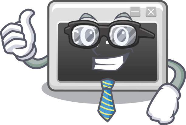 卡通人物商人命令窗口图片下载