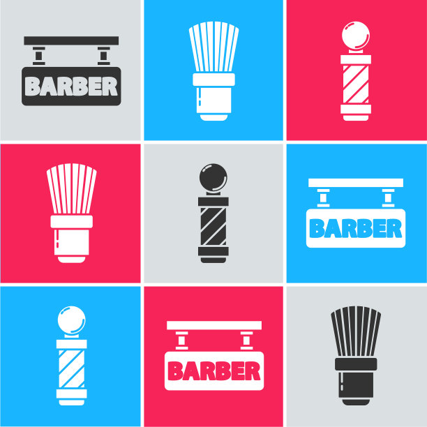 全套理发刷和经典理发器图片下载