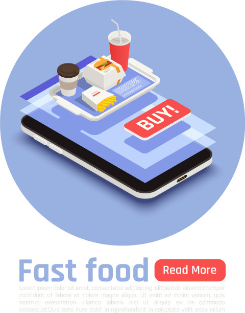 快餐圆的设计理念图片下载