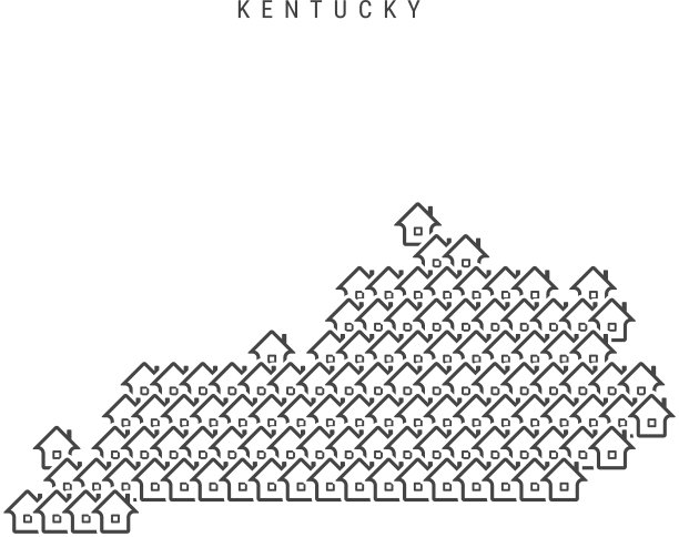 肯塔基州房地产房地产地图图标房屋图片下载