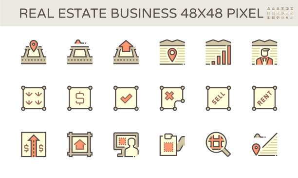 房地产企业和土地投资的标志图片下载