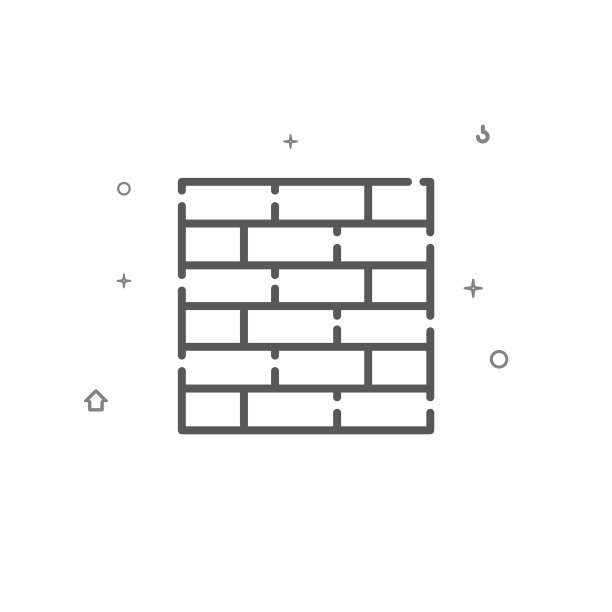 砖墙简单线条图标符号象形符号图片下载