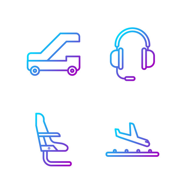 设线飞机着陆飞机座位乘客图片下载