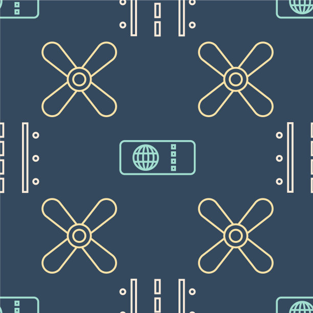 设机场跑道、飞机螺旋桨和线图片下载