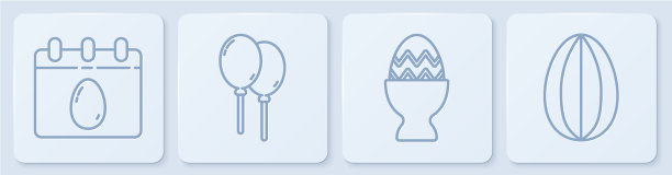 定行日历上有复活节彩蛋和复活节彩蛋图片下载