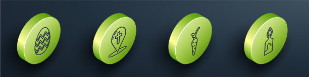 设置等距复活节彩蛋地图指针图片下载