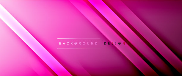 明亮的渐变霓虹线抽象背景图片下载