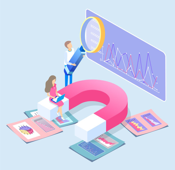 人们以视觉形式分析统计数据和数据图片下载