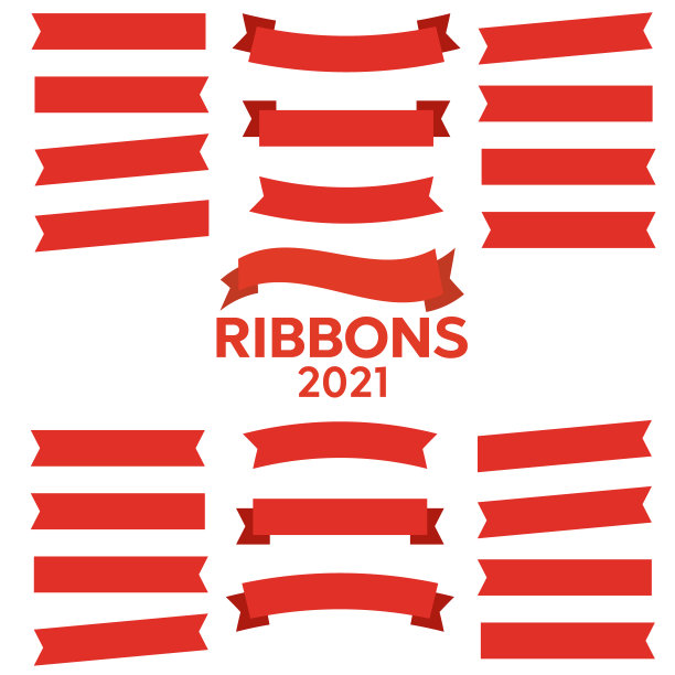 卡通横幅和漫画丝带。彩色横幅彩带。条幅色带矢量集图片下载