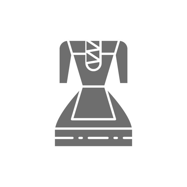德国传统民族服饰，象征灰色女性服饰。图片下载