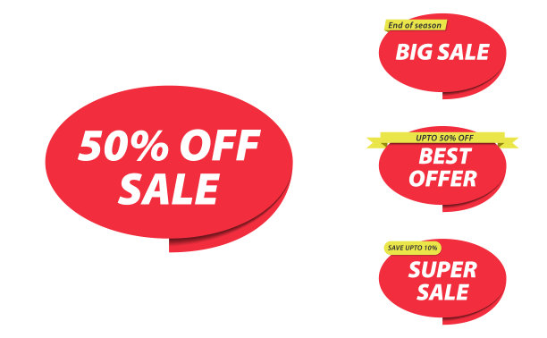 销售折扣优惠优惠券标签横幅图片下载