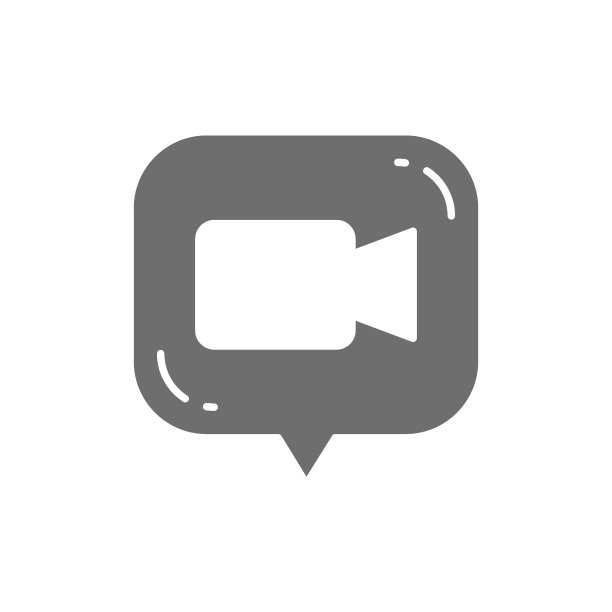 矢量视频评论，视频消息灰色图标。图片下载