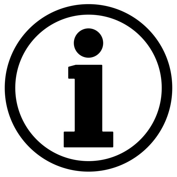 黑色信息图标孤立在白色背景上图片下载