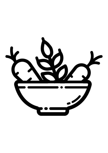 盘子蔬菜平面图标孤立在白色背景图片下载