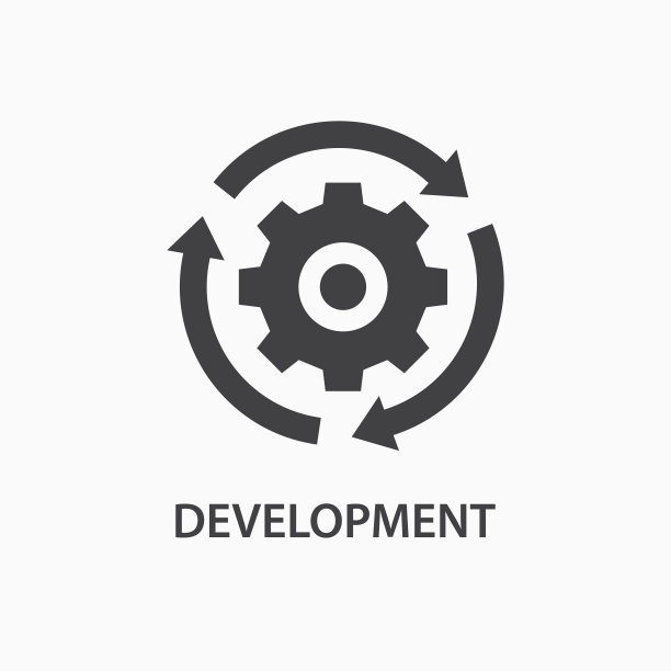 开发图标：服务工具Logo模板，矢量素材图片下载