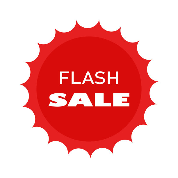 红色徽章，标签，特价，限时促销，矢量插图。图片下载