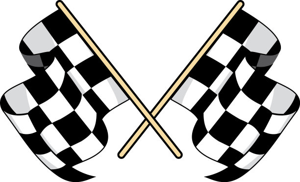 方格赛跑旗图片下载