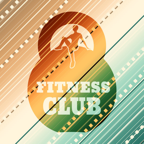 女士坐在壶铃上图片下载