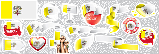 设置梵蒂冈在各种创造性的设计图片下载