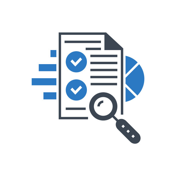 搜索引擎审计字形图标图片下载