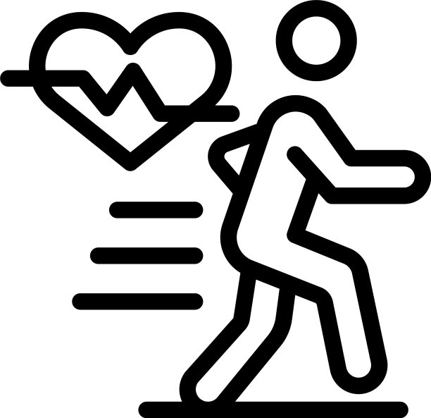 健康运行图标轮廓风格图片下载