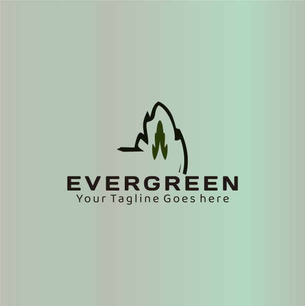 轮廓常青树图片下载