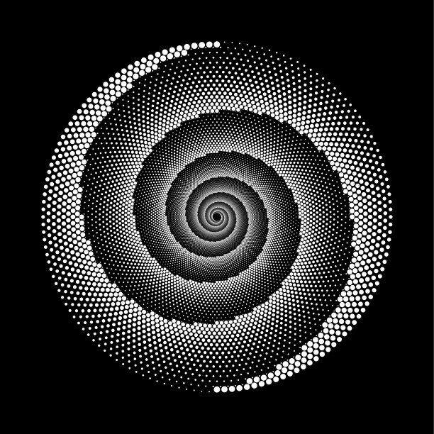 设计螺旋圆点背景图片下载