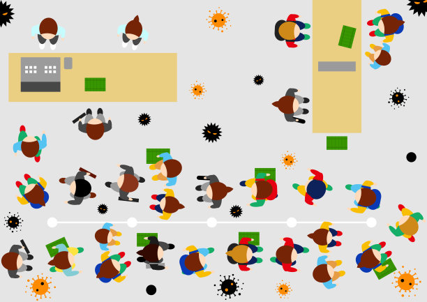 店里有很多人，还有病毒图片下载