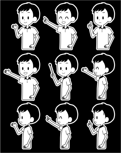 男人的面部表情图片下载