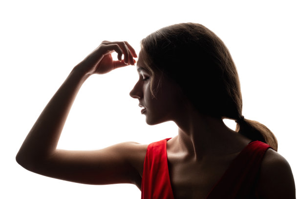 女性剪影整形手术平和图片下载