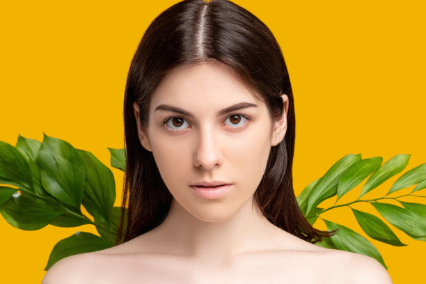 有机美容草药美容女性纯脸图片下载