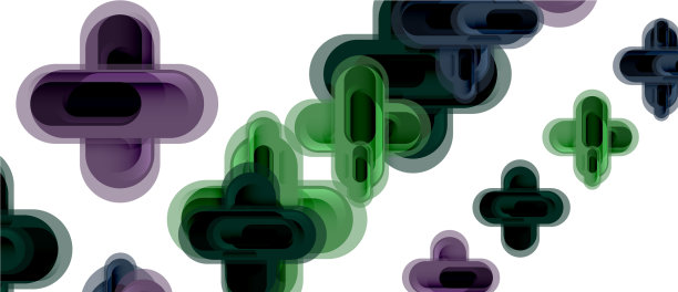 现代玻璃十字形抽象图片下载